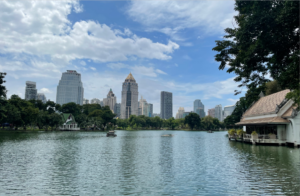 View of Bangkok From Lumpini Park By Rachel Devlin